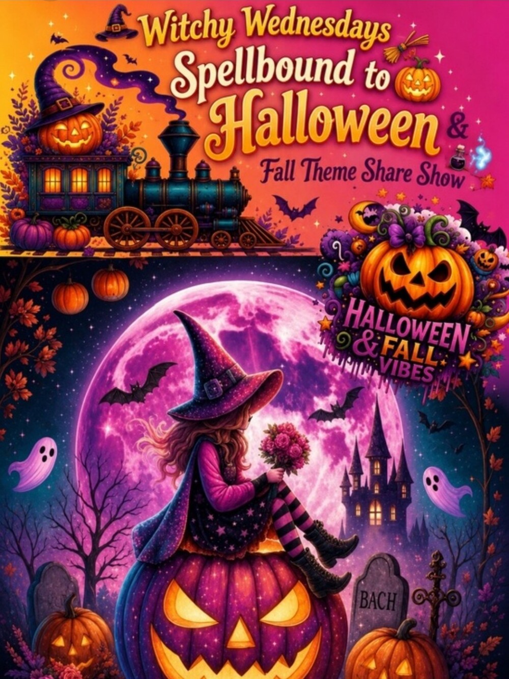 Witchy Wednesday- Spellbound To Halloween Share Show Train